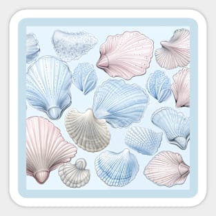 Sandy seashells Sticker